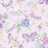 Holden Decor - Watercolour Butterflies Floral Wallpaper - Pink / Multi - 90102