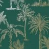 Holden Decor Glistening Tropical Tree Exotic Jungle Palm Wallpaper - Teal 12820 -HOLDEN DECOR Shop 33961374 1