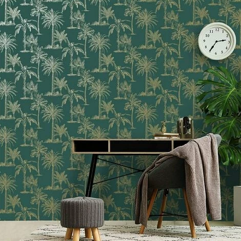Holden Decor Glistening Tropical Tree Exotic Jungle Palm Wallpaper - Teal 12820 Holden Decor Glistening Tropical Tree Exotic Jungle Palm Wallpaper - Teal 12820 -HOLDEN DECOR Shop 33961374 2