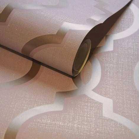 Holden Decor - Laticia Geometric Trellis Glitter Modern Wallpaper - Pink 65492 Holden Decor - Laticia Geometric Trellis Glitter Modern Wallpaper - Pink 65492 -HOLDEN DECOR Shop 33961399 2