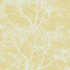 Holden Decor - Whispering Trees Sparkle Forest Glitter Wallpaper - Yellow 65621