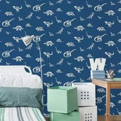 Holden Decor Kids Dinosaur Dictionary Dino Names Wallpaper - Blue 90901 -HOLDEN DECOR Shop 33961443 2