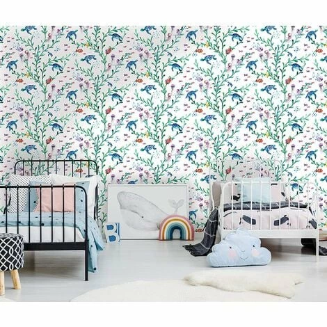 Holden Decor Kids Under the Sea Animals Wallpaper - White / Multi 90940 Holden Decor Kids Under The Sea Animals Wallpaper - White / Multi 90940 -HOLDEN DECOR Shop 33961464 2