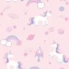 Holden Decor Kids Unicorns Rockets And Rainbows Wallpaper - Pink 90961 -HOLDEN DECOR Shop 33961474 1