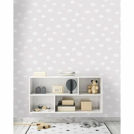 Holden Decor Kids Nursery Cloudy Sky Childrens Playroom Wallpaper - Grey 90990 Holden Decor Kids Nursery Cloudy Sky Childrens Playroom Wallpaper - Grey 90990 -HOLDEN DECOR Shop 33961480 2