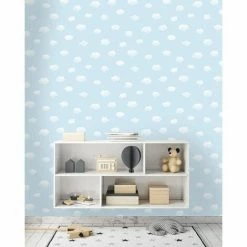 Holden Decor Kids Nursery Cloudy Sky Childrens Playroom Wallpaper - Blue 90991 -HOLDEN DECOR Shop 33961481 2