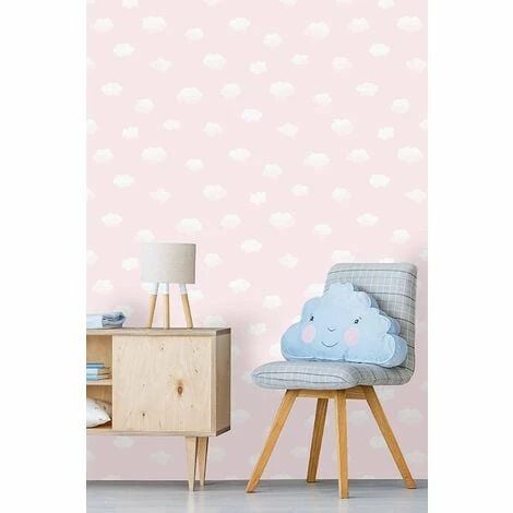 Holden Decor Kids Nursery Cloudy Sky Childrens Playroom Wallpaper - Pink 90992 Holden Decor Kids Nursery Cloudy Sky Childrens Playroom Wallpaper - Pink 90992 -HOLDEN DECOR Shop 33961482 2