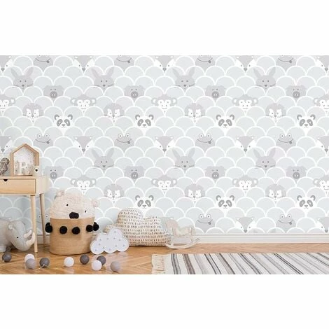 Holden Decor Kids Animals Peek a Boo Playroom Wallpaper - Grey 91030 Holden Decor Kids Animals Peek A Boo Playroom Wallpaper - Grey 91030 -HOLDEN DECOR Shop 33961492 2