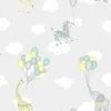 Holden Decor Kids Childrens Animal Balloons Playroom Wallpaper - Grey 91041 -HOLDEN DECOR Shop 33961500 1