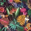 Holden Decor Wonderland Tropical Rainforest Animals Wallpaper - Plum 91192 -HOLDEN DECOR Shop 33961509 1