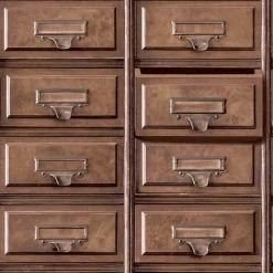 Vintage Drawers Wallpaper Holden Decor Rustic Natural Brown Traditional