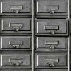 Vintage Drawers Wallpaper Holden Decor Rustic Grey Traditional