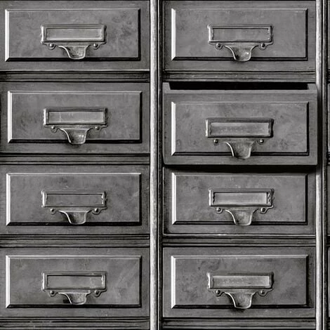 Vintage Drawers Wallpaper Holden Decor Rustic Grey Traditional Vintage Drawers Wallpaper Holden Decor Rustic Grey Traditional -HOLDEN DECOR Shop 33989808 1