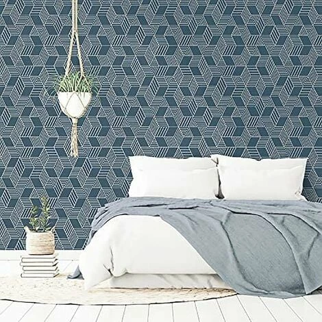 HOLDEN DECOR Astonia Geometric Wallpaper Holden Textured Glitter Vinyl Navy Blue Silver HOLDEN DECOR Astonia Geometric Wallpaper Holden Textured Glitter Vinyl Navy Blue Silver -HOLDEN DECOR Shop 34046812 3