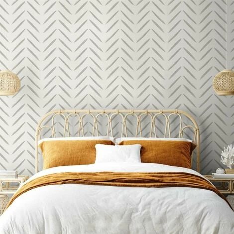 Abstract Chevron Brush Marks Taupe Paint Wallpaper Holden Decor Abstract Chevron Brush Marks Taupe Paint Wallpaper Holden Decor -HOLDEN DECOR Shop 34046820 3