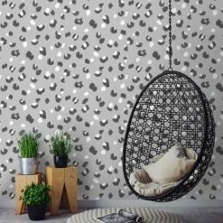 HOLDEN DECOR Exclusive Leopard Print Wallpaper Holden Animal Spots Grey Metallic Black White 4 HOLDEN DECOR Exclusive Leopard Print Wallpaper Holden Animal Spots Grey Metallic Black White -HOLDEN DECOR Shop 35337762 3
