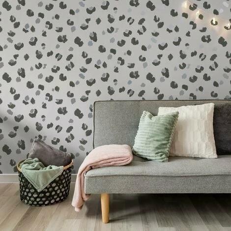 HOLDEN DECOR Exclusive Leopard Print Wallpaper Holden Animal Spots Grey Metallic Black White HOLDEN DECOR Exclusive Leopard Print Wallpaper Holden Animal Spots Grey Metallic Black White -HOLDEN DECOR Shop 35337762 4