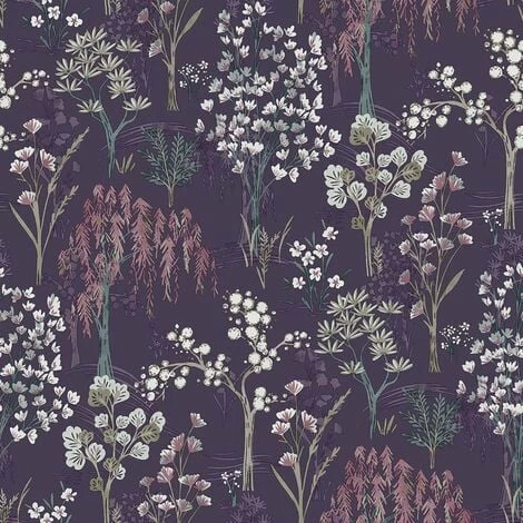 HOLDEN DECOR Keider Floral Wallpaper Holden Purple Oriental Blossom Tree Paste The Wall HOLDEN DECOR Keider Floral Wallpaper Holden Purple Oriental Blossom Tree Paste The Wall -HOLDEN DECOR Shop 35602252 1