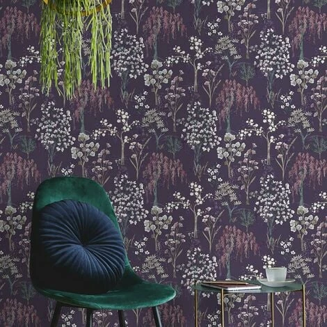 HOLDEN DECOR Keider Floral Wallpaper Holden Purple Oriental Blossom Tree Paste The Wall HOLDEN DECOR Keider Floral Wallpaper Holden Purple Oriental Blossom Tree Paste The Wall -HOLDEN DECOR Shop 35602252 3