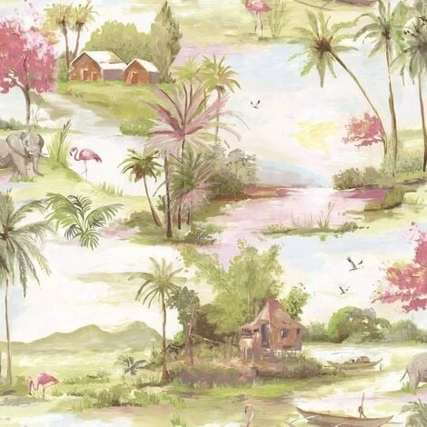 Holden Decor- Manyara Elephant Trees Flowers Jungle Wallpaper - Multi 90151 Holden Decor- Manyara Elephant Trees Flowers Jungle Wallpaper - Multi 90151 -HOLDEN DECOR Shop 35647131 1