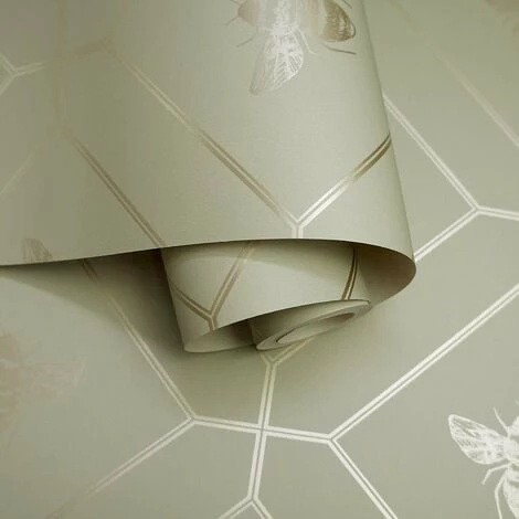 HOLDEN DECOR Honeycomb Bee Wallpaper Holden Décor Geometric Metallic Modern Gold Green HOLDEN DECOR Honeycomb Bee Wallpaper Holden Décor Geometric Metallic Modern Gold Green -HOLDEN DECOR Shop 35705118 2