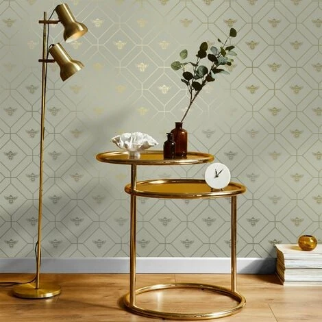 HOLDEN DECOR Honeycomb Bee Wallpaper Holden Décor Geometric Metallic Modern Gold Green HOLDEN DECOR Honeycomb Bee Wallpaper Holden Décor Geometric Metallic Modern Gold Green -HOLDEN DECOR Shop 35705118 4