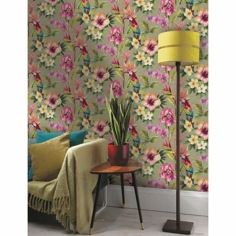 HOLDEN DECOR Parrot Birds Floral Flowers Tropical Leaf Leaves Wallpaper Metallic Shiny Gold HOLDEN DECOR Parrot Birds Floral Flowers Tropical Leaf Leaves Wallpaper Metallic Shiny Gold -HOLDEN DECOR Shop 4328249 2
