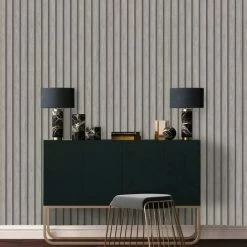 Grey Wooden Slat Wallpaper Holden Decor Wood Effect Modern Paste The Wall -HOLDEN DECOR Shop 49908800 3