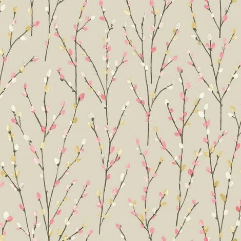 HOLDEN DECOR Holden Wallpaper 98975 Catkins Beige Coral Mustard Full Roll HOLDEN DECOR Holden Wallpaper 98975 Catkins Beige Coral Mustard Full Roll -HOLDEN DECOR Shop 51571657 1