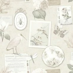 HOLDEN DECOR Holden Wallpaper 12372 Curiosity Collage Sepia Full Roll