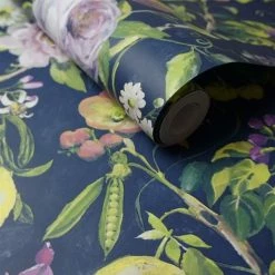 HOLDEN DECOR Holden Mirabelle Floral Garden Cottage Navy Green Paste The Wall Wallpaper -HOLDEN DECOR Shop 68568359 2