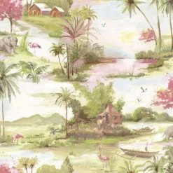 HOLDEN DECOR Holden Horizon Jungle Nature Animal Scene Multicoloured Paste The Wall