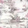 HOLDEN DECOR Holden Horizon Jungle Nature Animal Scene Pink Grey Paste The Wall Wallpaper -HOLDEN DECOR Shop 68568452 1