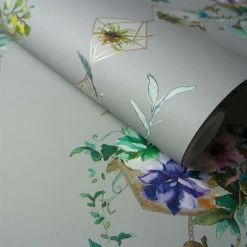 HOLDEN DECOR Holden Botany Terrarium Grey Multi Floral Leaves Paste The Wall WallpaperHolden Botany Terrarium Grey Multi Floral Leaves Paste The Wall Wallpaper -HOLDEN DECOR Shop 68568453 3