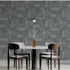 HOLDEN DECOR Holden Foundry Grey Tile Brick Textured Glitter Kitchen Bathroom Wallpaper -HOLDEN DECOR Shop 68696317 2
