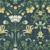 HOLDEN DECOR Holden Vintage Floral Navy Vintage Retro Style Art Nouveau Smooth Wallpaper -HOLDEN DECOR Shop 69538619 1