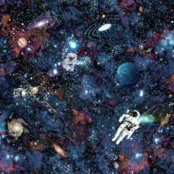 HOLDEN DECOR Holden Décor Intergalactic Space Wallpaper (32.8ft X 21in) (Multicoloured)