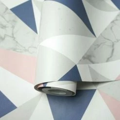 HOLDEN DECOR Holden Décor Elements Glacier Wallpaper (10m X 52cm) (Navy/Coral) -HOLDEN DECOR Shop 70356659 3