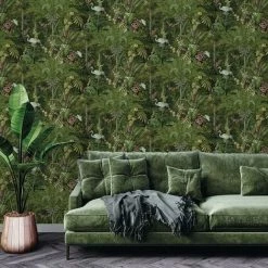 HOLDEN DECOR Holden Décor Cascading Gardens Masoala Wallpaper (10m X 53cm) (Green) -HOLDEN DECOR Shop 70356670 2