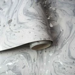 HOLDEN DECOR Holden Décor Minerals Azurite Marble Swirl Wallpaper (10m X 53cm) (Grey/Silver) -HOLDEN DECOR Shop 70356700 2