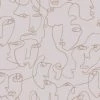 HOLDEN DECOR Holden Décor Abstract Faces Wallpaper (10m X 53cm) (Pink/Rose Gold) 1 HOLDEN DECOR Holden Décor Abstract Faces Wallpaper (10m X 53cm) (Pink/Rose Gold) -HOLDEN DECOR Shop 70356824 1