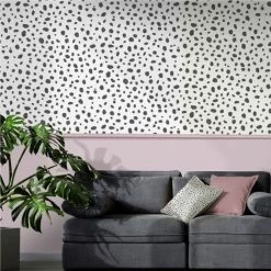 HOLDEN DECOR Holden Décor Dalmatian Print Wallpaper (One Size) (Black/White) -HOLDEN DECOR Shop 70356844 3