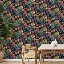 HOLDEN DECOR Holden Décor Wonderland Tropical Wallpaper (10m X 53cm) (Navy Blue) -HOLDEN DECOR Shop 70357104 3