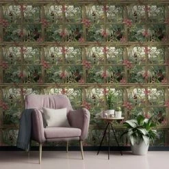 HOLDEN DECOR Holden Décor Outside In Tropical Window Wallpaper (10m X 53cm) (Green/Light Wood) -HOLDEN DECOR Shop 70357203 2