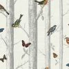 HOLDEN DECOR Holden Décor Epping Birds On Branches Wallpaper (One Size) (White/Grey)