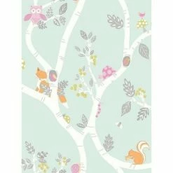 HOLDEN DECOR Holden Décor Woodland Wallpaper (32.8ft X 53cm) (Teal)