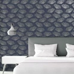 HOLDEN DECOR Holden Décor Glistening Fleur Wallpaper (32.8ft X 21in) (Navy/Silver) -HOLDEN DECOR Shop 70357861 3