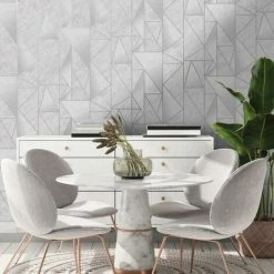 HOLDEN DECOR Holden Décor Geometric Textured Wallpaper (10m X 53cm) (Grey/Silver) -HOLDEN DECOR Shop 70358037 2