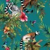 HOLDEN DECOR Holden Décor Lemur Wallpaper (32.8ft X 21in) (Teal) -HOLDEN DECOR Shop 70358254 1