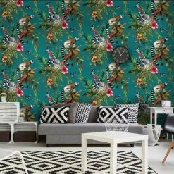 HOLDEN DECOR Holden Décor Lemur Wallpaper (32.8ft X 21in) (Teal) -HOLDEN DECOR Shop 70358254 2